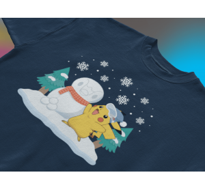 Pikachu Piplup Snowman
